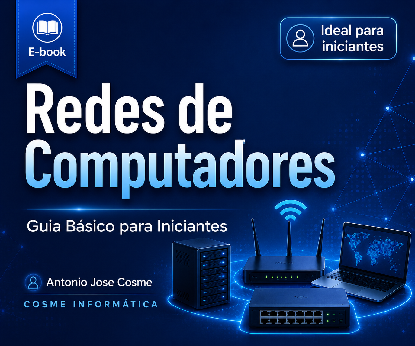 Capa do E-book Redes de Computadores